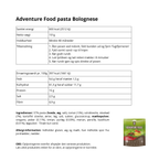 Adventure Food frysetørret turmad pasta Bolognese 