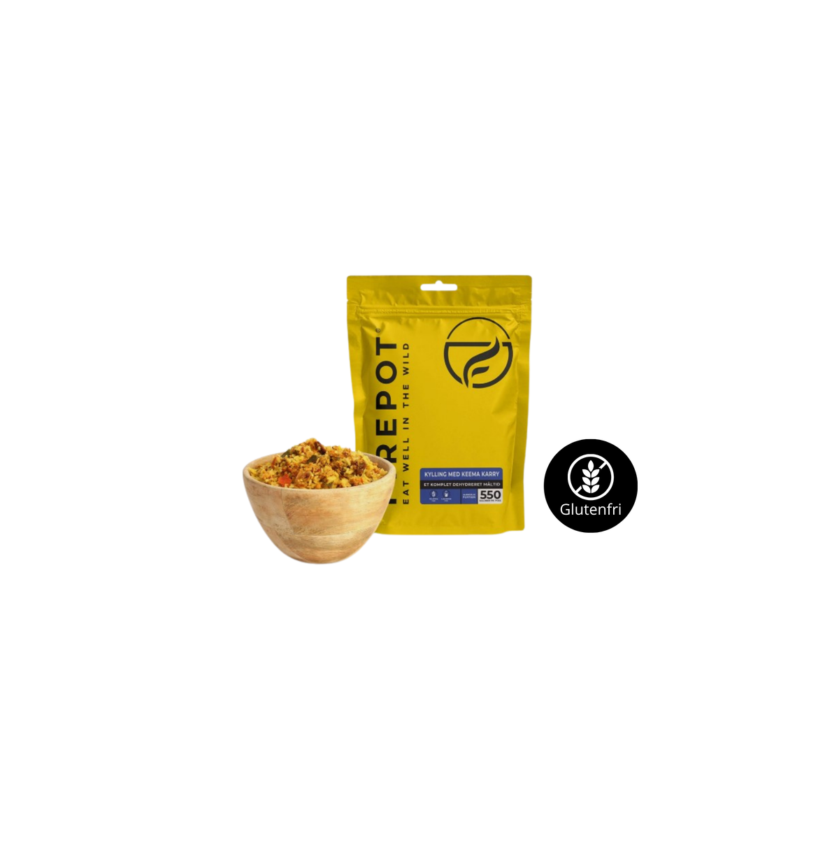 Firepot frysetørret turmad kylling Keema karry glutenfri