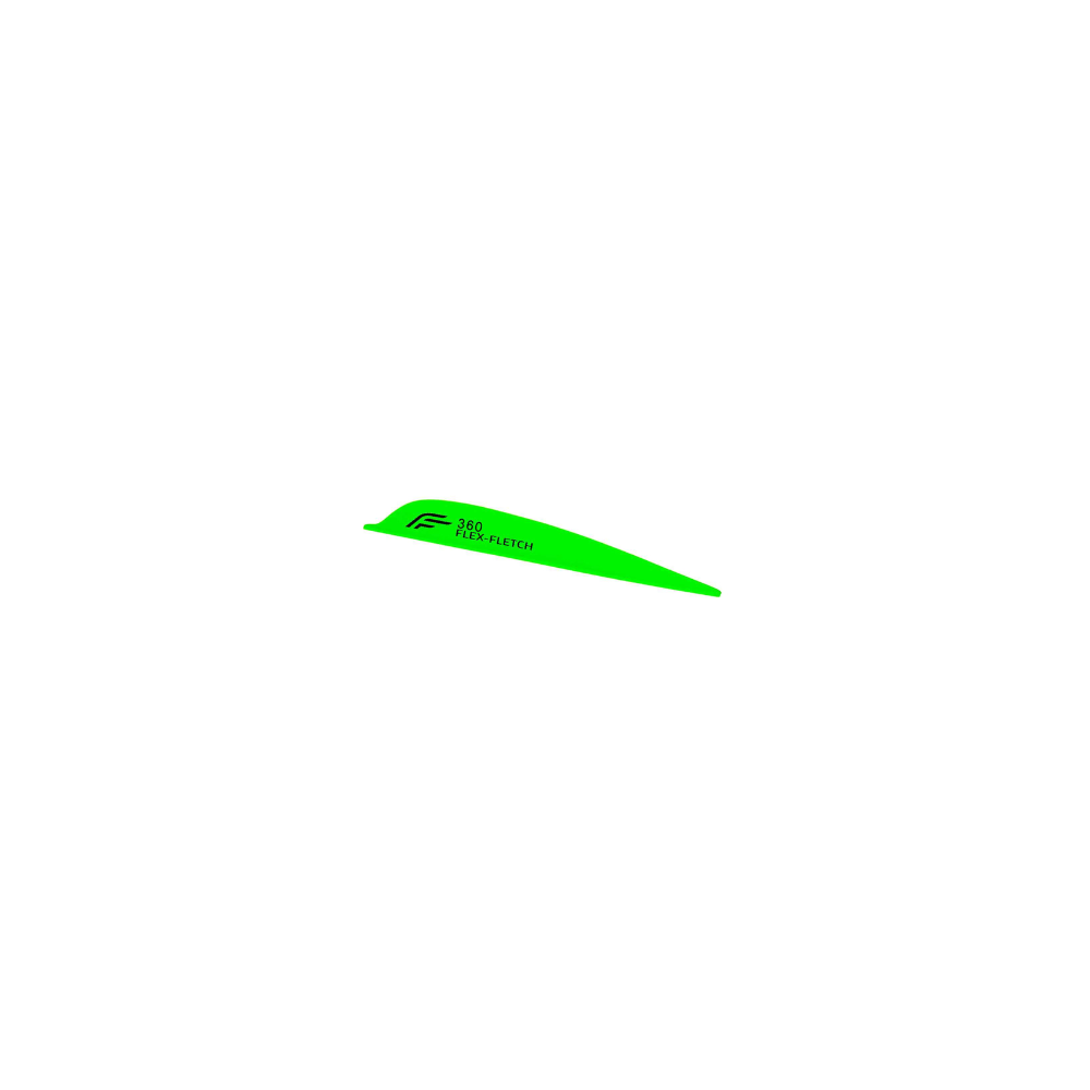 Flex Fletch FFP-360 fane neon grøn 